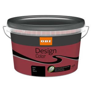 Eimer OBI Design Color Cranberry, matte, konservierungsmittelfreie Innenfarbe.