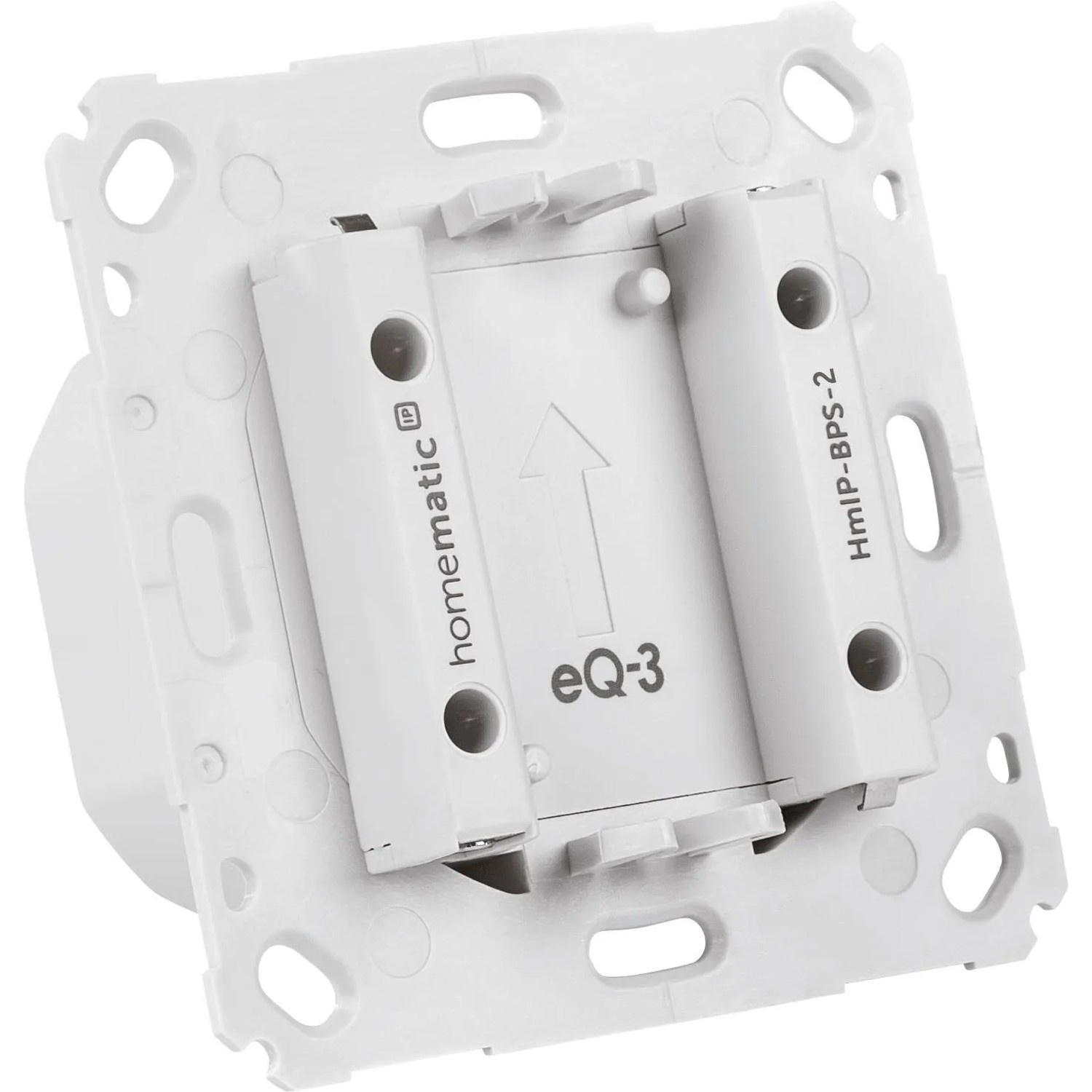 Homematic IP Netzteil für Markenschalter, weiß, mit Montageclips für 55er-Gehäuse. Für Smart Home Automation.