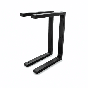 HEVVA Waschtischhalterung LAHN 30 cm Tief 2er Set Schwarz