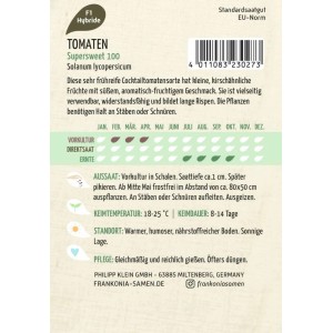 FRANKONIA Cocktailtomate Supersweet 100 F1