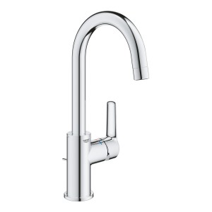 Grohe QuickFix Waschtischarmatur Start L-Size mit Zugstangen-Ablaufgarnitur, Chrom.