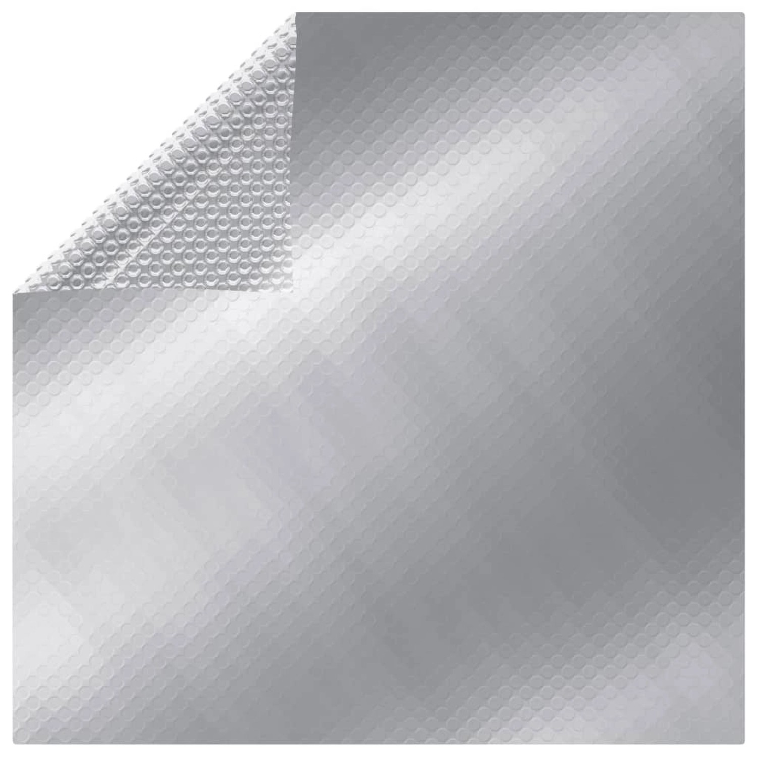 furnicato Poolabdeckung Silbern 260x160 cm PE