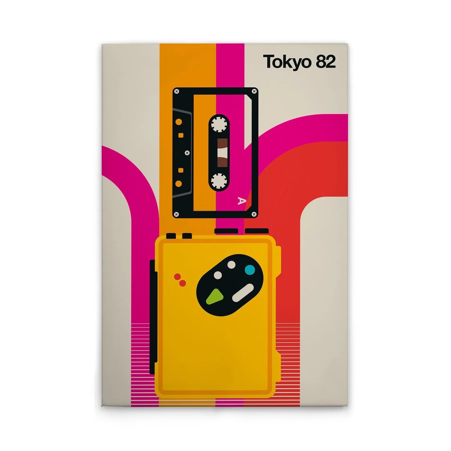 Tadessi Leinwandbild - M1-No.50848 - Retro Tokyo - 80 x 120 cm - Querformat