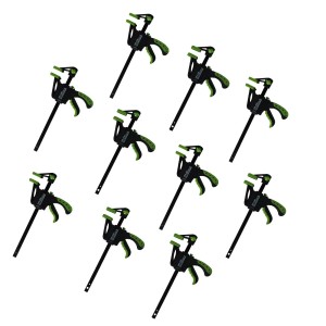 TRUTZHOLM 10x Einhandzwingen Spannweite 105mm Dehnbereich 190mm