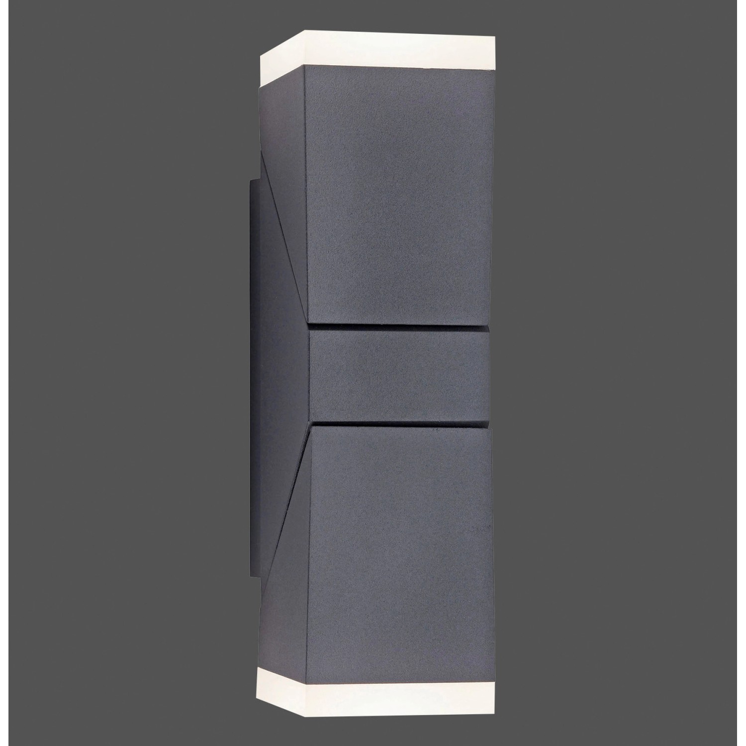 Anthrazitfarbene LED Wand- und Deckenleuchte Ryan von Paul Neuhaus für Bad und Außenbereich.