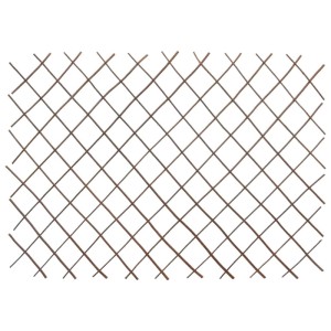 5er Set Weidenzaun Rankgitter, braun, 180x120cm, erweiterbar, für Garten & Beet.