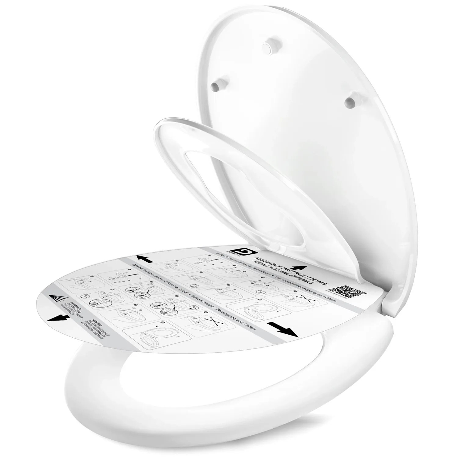 DomuSPA  Toilettendeckel WC Sitz Mit Absenkautomatik  Kinder + Quick-Release Funktion Klodeckel Mit Kindereinsatz