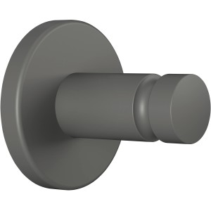 Tesa Handtuchhaken Moon, matt grau, zur Wandmontage ohne Bohren.