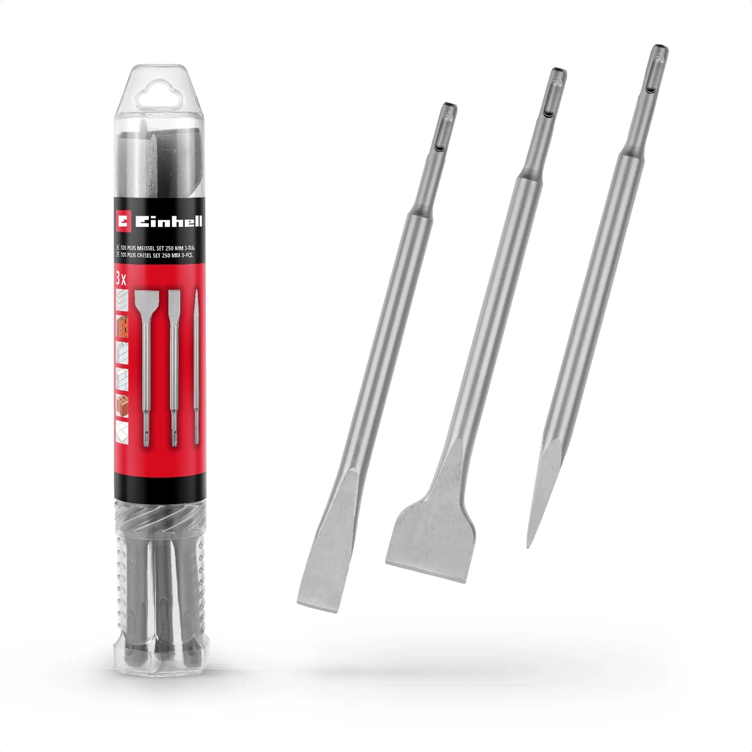 Einhell SDS Plus Meißel Set 3tlg 250 mm