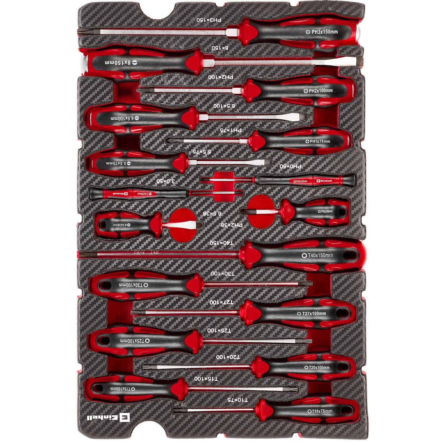 Einhell Werkzeug-Pad Schraubendreher E-Case 17-teilig