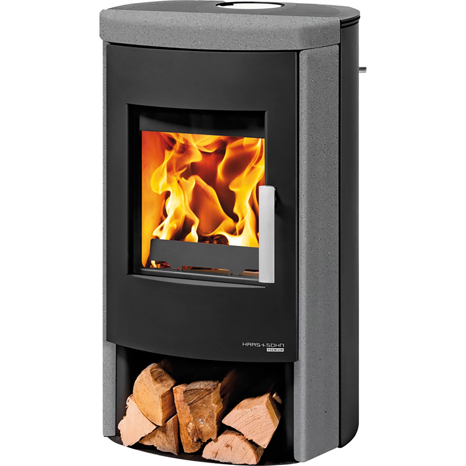Haas+Sohn Bali Kaminofen Stahl Grau 6 kW günstig online kaufen