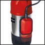 Einhell GC-DW 900 N Tauchdruckpumpe aus Edelstahl mit Schwimmerschalter, 6000 l/h.