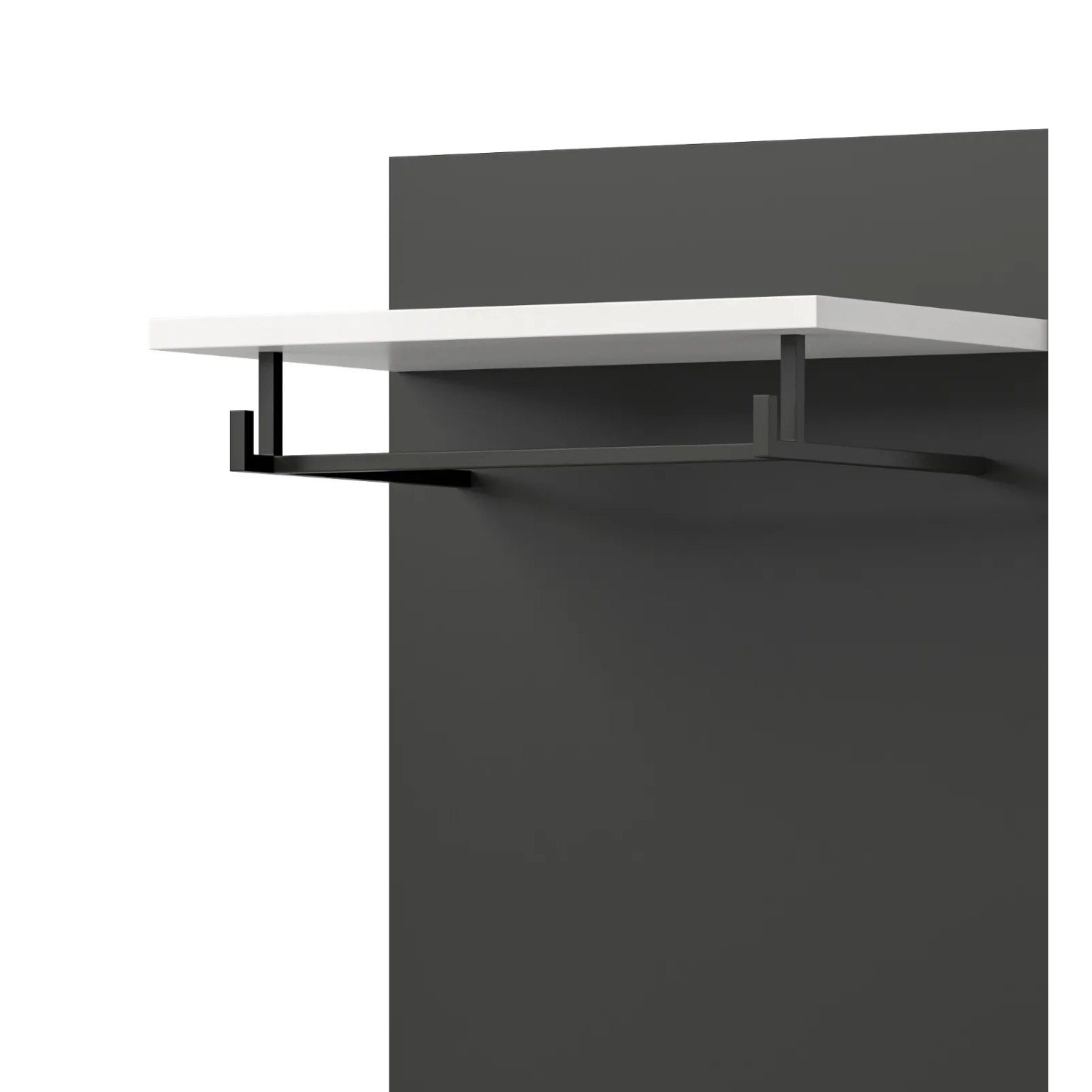 Inn.Furn Garderobenpaneel in Grau und Weiß 45 x 165 cm Cooper_4