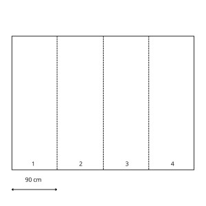 Sanders & Sanders Fototapete New York Grau, 360x270cm, bestehend aus 4 Bahnen.