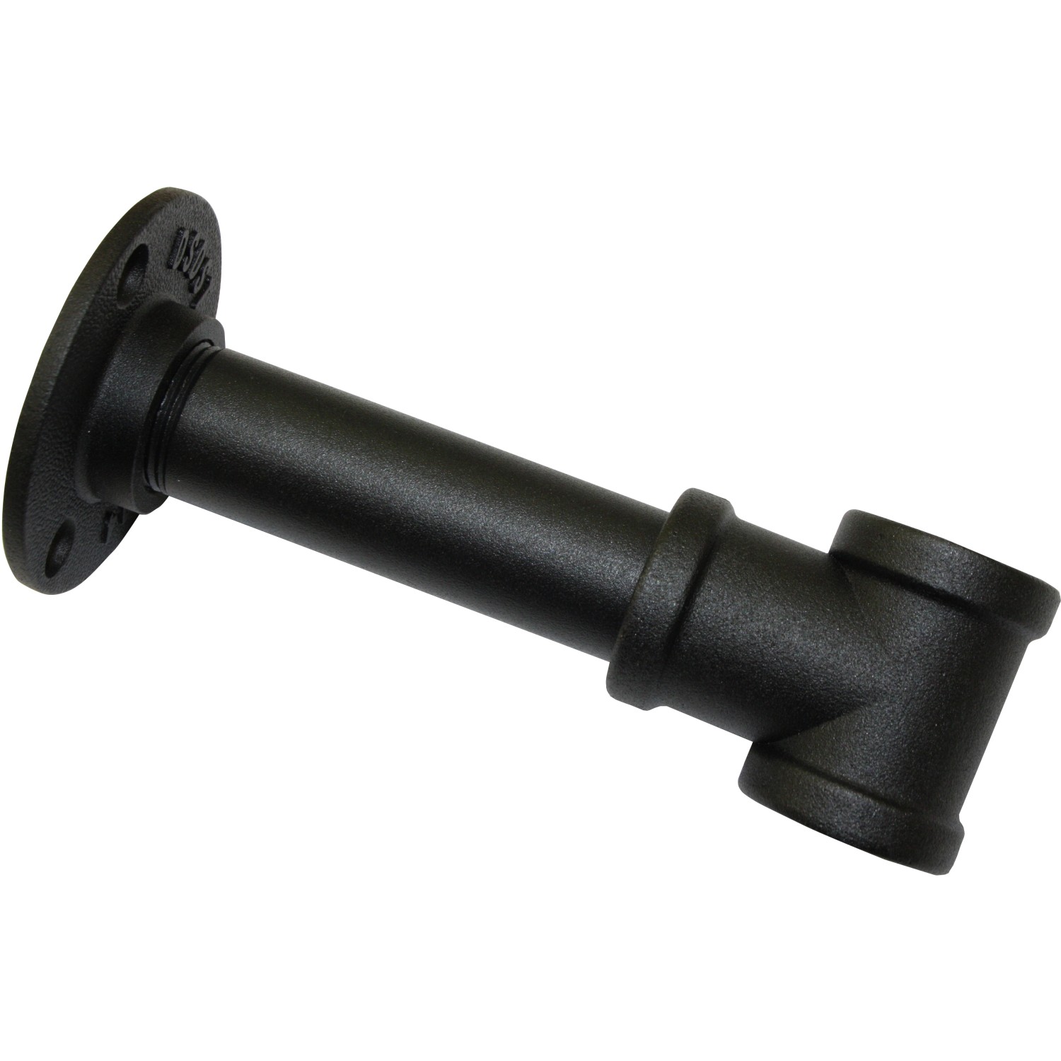 Gardinia Träger Industrial Home, schwarz, 10 cm, für Gardinenstange Ø 25 mm.