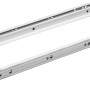 Hettich Teilauszug Rollschubführung FR 302, 600 mm, Stahl, weiß pulverbeschichtet, 1 Stück.