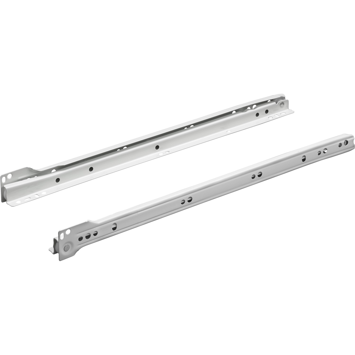 Hettich Teilauszug-Rollschubführung FR 302 600 mm Stahl Pulverbes. Weiß 1 Stück