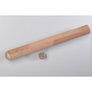 Handlauf aus Buche mit Konsole und Rosette, 2er Set Handlauf Zubehör.