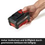 Einhell Power X-Change Akku 18V 4Ah in Hand, Akku für Elektrowerkzeuge.