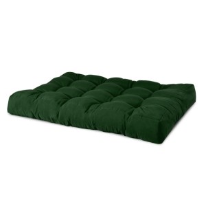 Dunkelgrünes Beautissu Style Paletten-Sitzkissen 120x80x15cm mit Steppung, für Indoor & Outdoor.