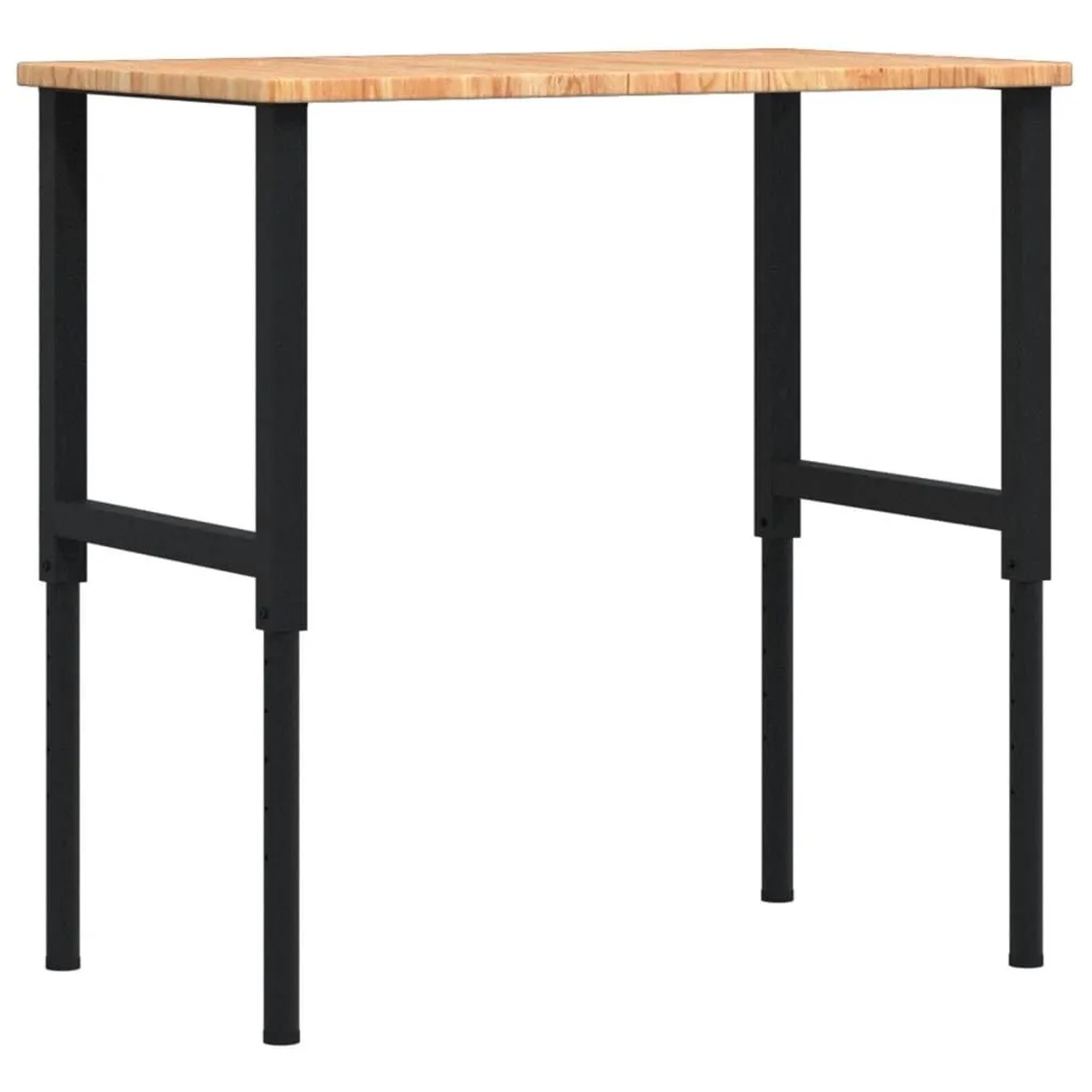 vidaXL Werkbank Hellbraun 100x60x71,5-98 cm Massivholz Eiche 3309680