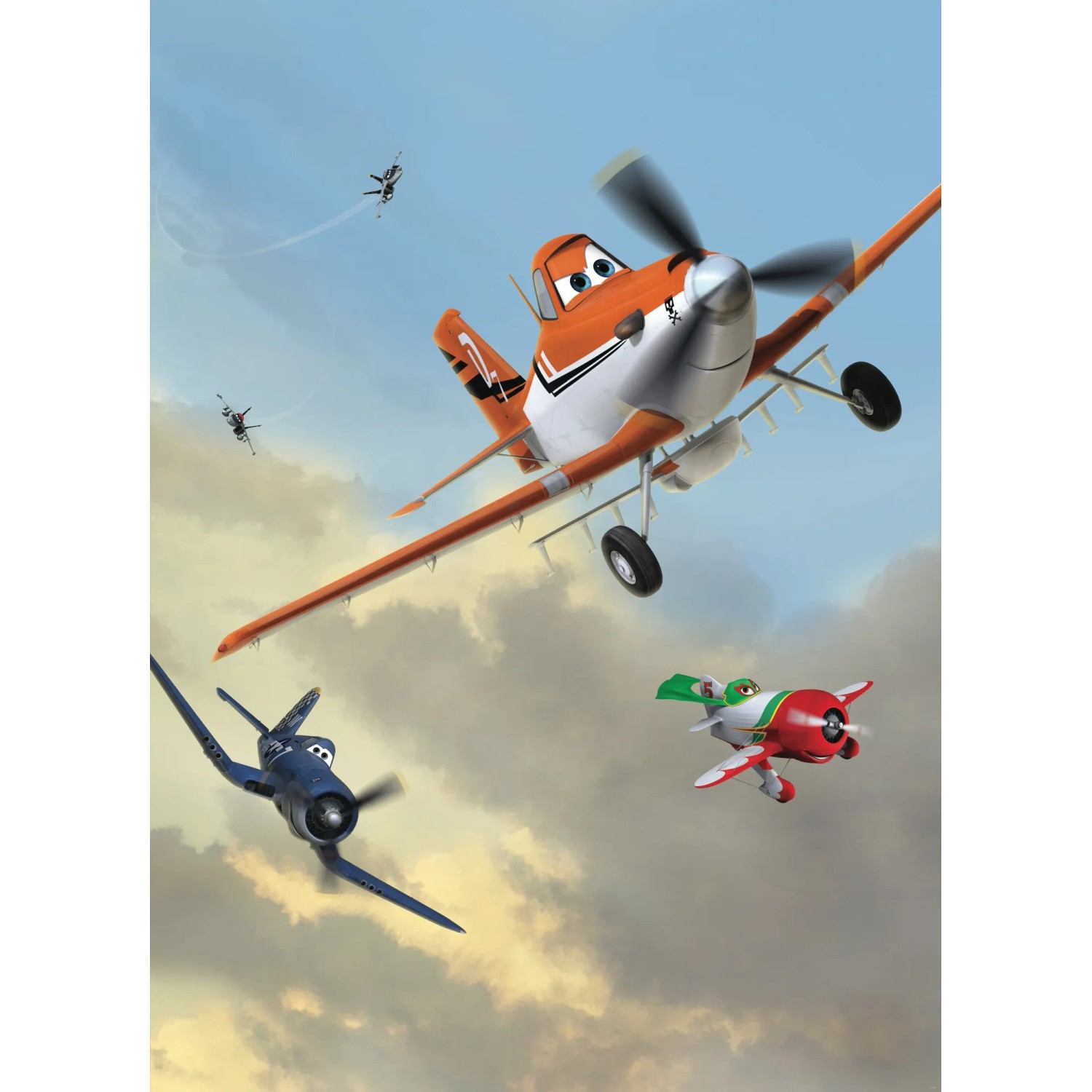 Komar Fototapete Disney Planes Dusty & Friends 184 cm x 254 cm
