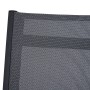 Detailansicht: Anthrazitfarbener Siena Garden Stapelsessel Tauro mit Textilgewebe.
