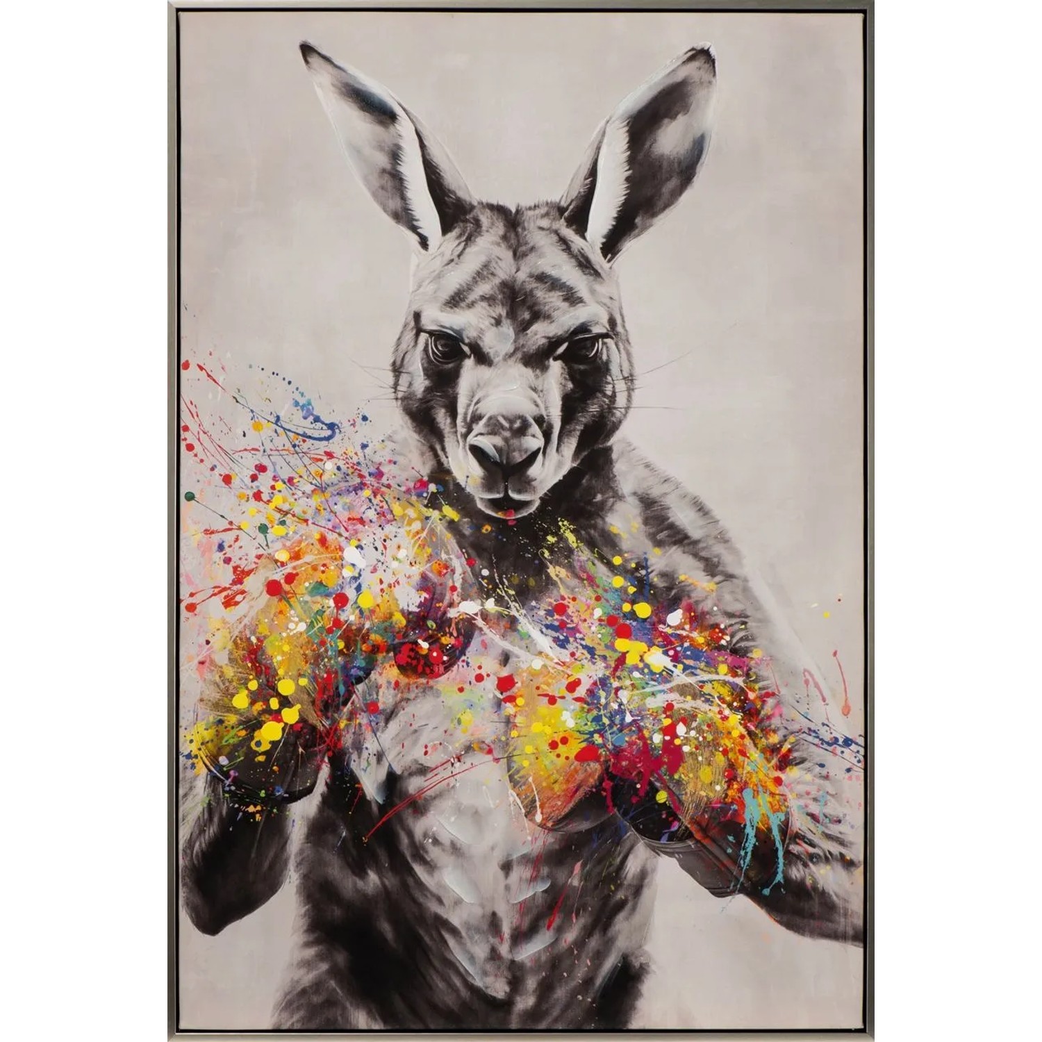 Art Universe Leinwandbild Gemäde Boxing Skippy 60 x 90 cm