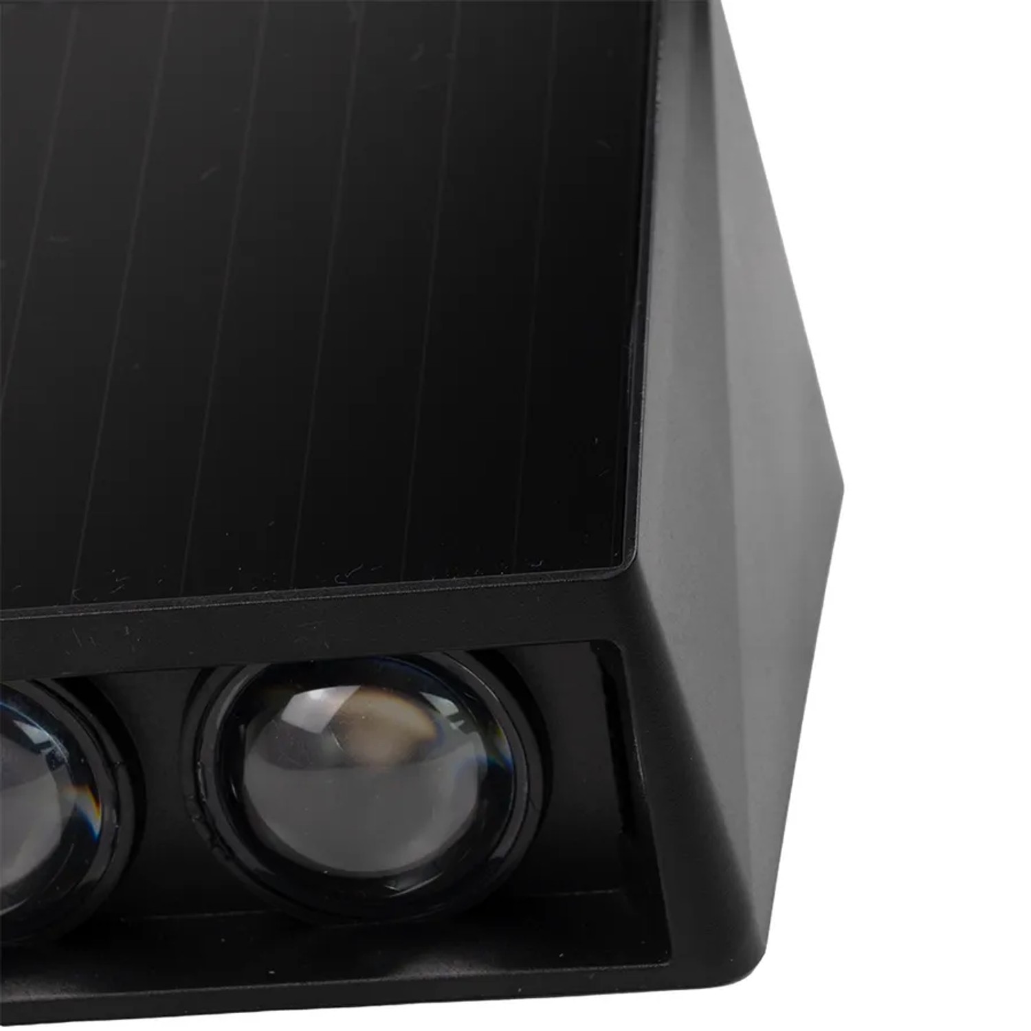 LUXULA Solar Wandleuchte 2-flammig Up/Down CCT Warm- Kaltweiß 3000-6500K Akku LED Außenleuchte Gartenbeleuchtung IP54 Wetterfest Schwarz_10