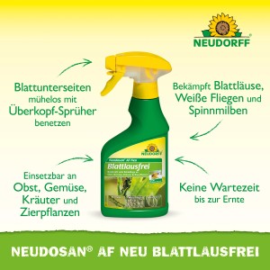 Neudorff Neudosan AF Neu Blattlausfrei 250ml: Sprühflasche zur Bekämpfung von Blattläusen und saugenden Insekten.