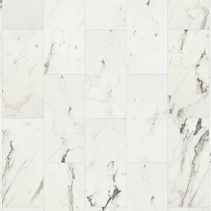 Classen Laminat Visio Grande in Marmor Weiß: Wasserfestes Laminat mit Steinoptik für den Innenbereich.