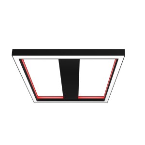 Lucande LED Smart Home Deckenlampe Tjado 10012989 Dimmbar mit Leselampe Modern in Schwarz aus Metall 1-flammig Wohnzimmerleuchte