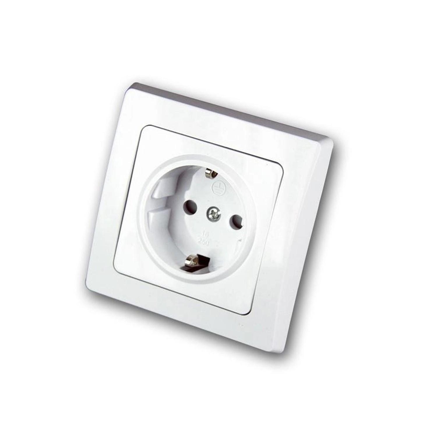 ChiliTec DELPHI Schutzkontakt-Steckdose 250V 16A UP Weiß günstig online kaufen