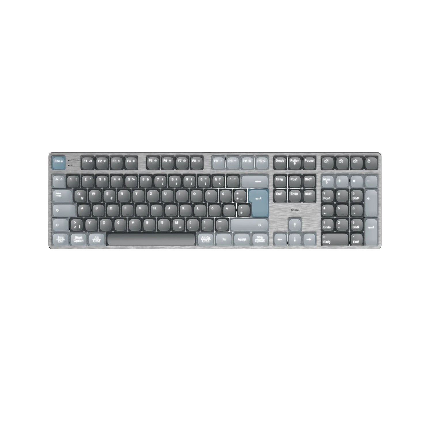 Image of Hama Multi-Device-Tastatur WK-800 Kabellos Mechanisch LED Schwarz