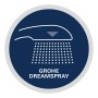 Symbol für Grohe DreamSpray Technologie für Brausesets: Gleichmäßiger Wasserfluss.