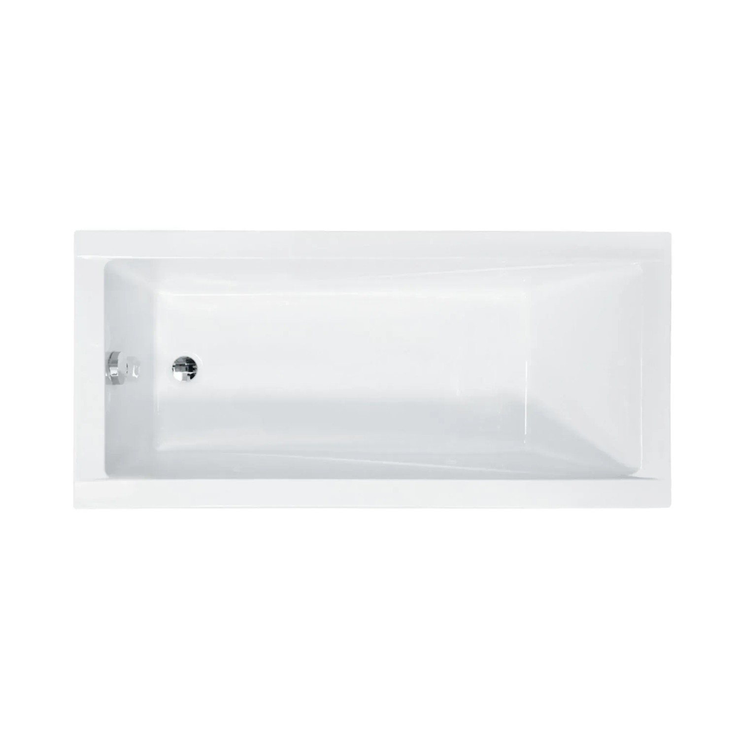 Bad Land Badewanne Rechteck MODERN 150x70 + Wannenträger + Kopfstütze KODI Ablauf Füße