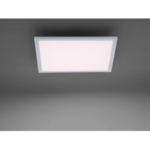 Weißes, flaches LED Panel Just Light, App-steuerbare, smarte Deckenleuchte, 45x45 cm.
