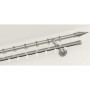 Gardinia Chicago Gardinenringe, Edelstahl, 10er-Pack für 20 mm Stangen.