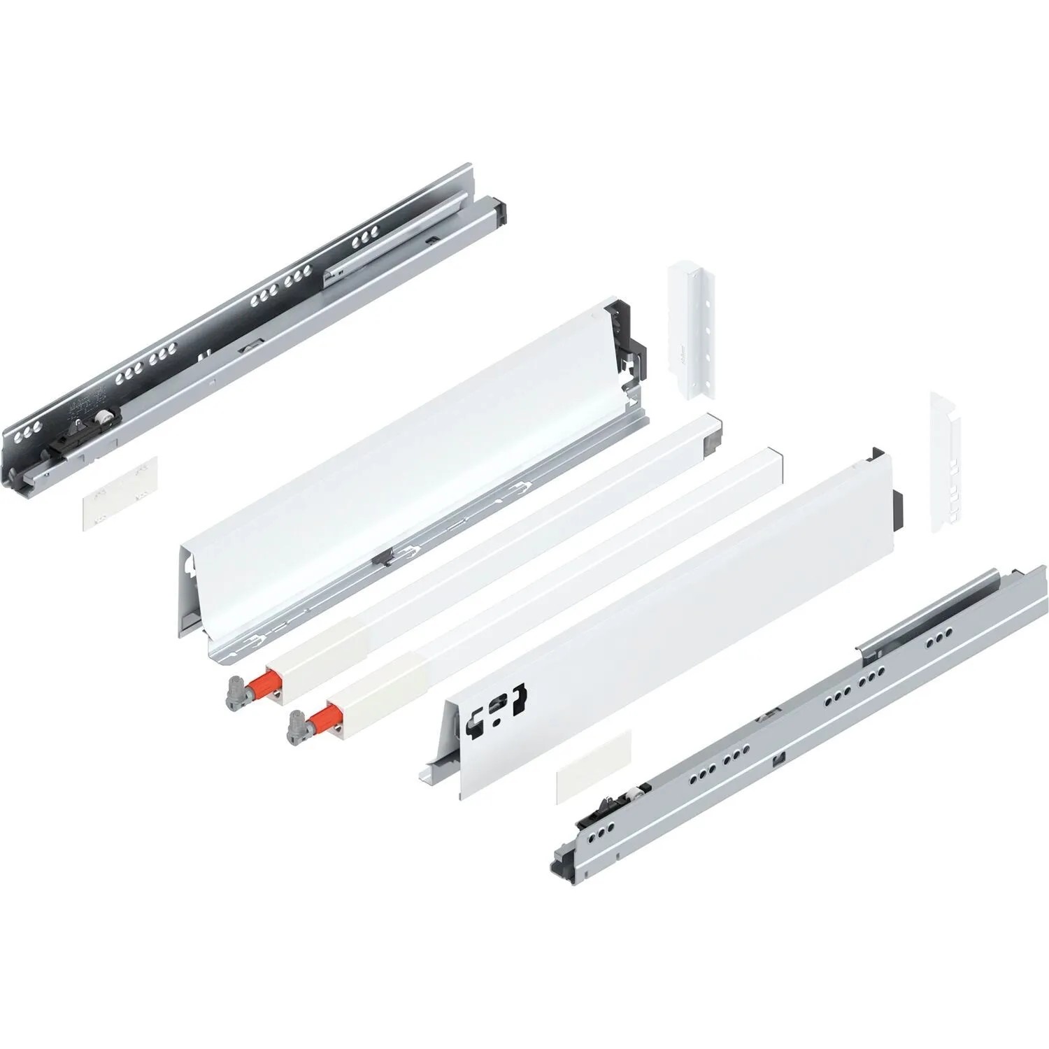 Blum C-Reling Tandembox antaro Vollauszug 450 mm 30 kg Seidenweiß 1 Paar