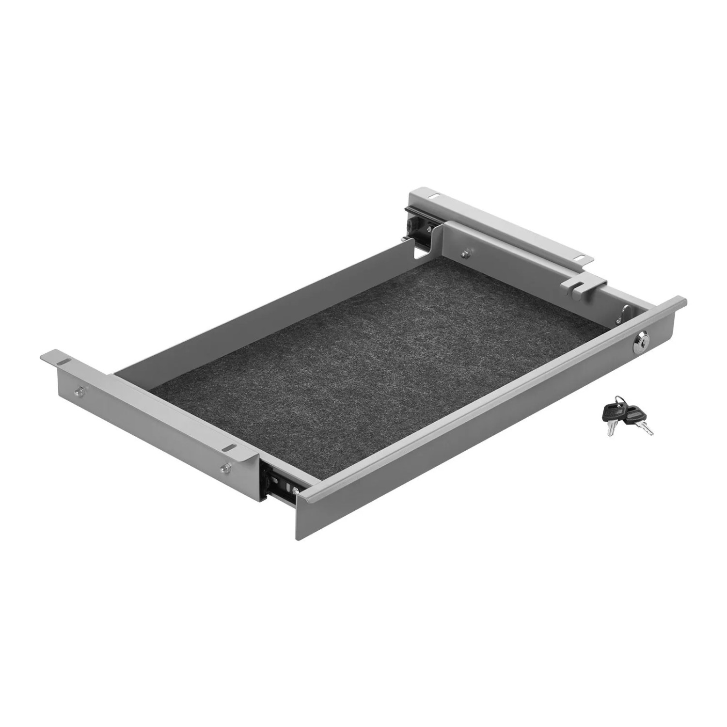 SOTECH CAVO Unterbau Dokumentenschublade 500 x 265 x 45 mm Grau Abschließbar