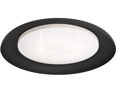 Penjamo Schwarz-Weiß LED-Deckenleuchte 46,5 cm Kristalleffekt mit Eglo bei kaufen OBI Ø