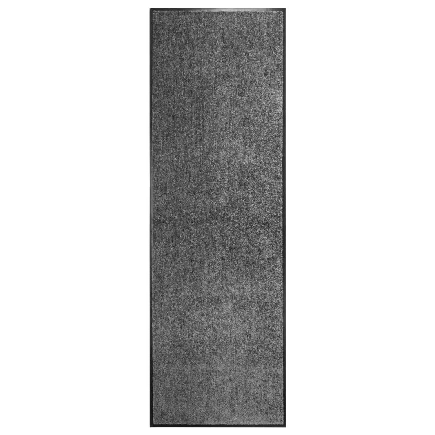vidaXL Fußmatte Waschbar Anthrazit 60x180 cm 323417