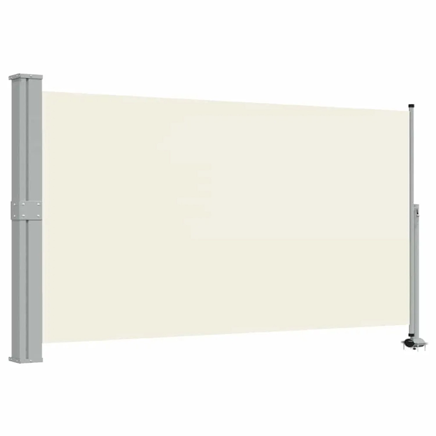 vidaXL Ausziehbare Seitenmarkise 140x300 cm Creme 45191