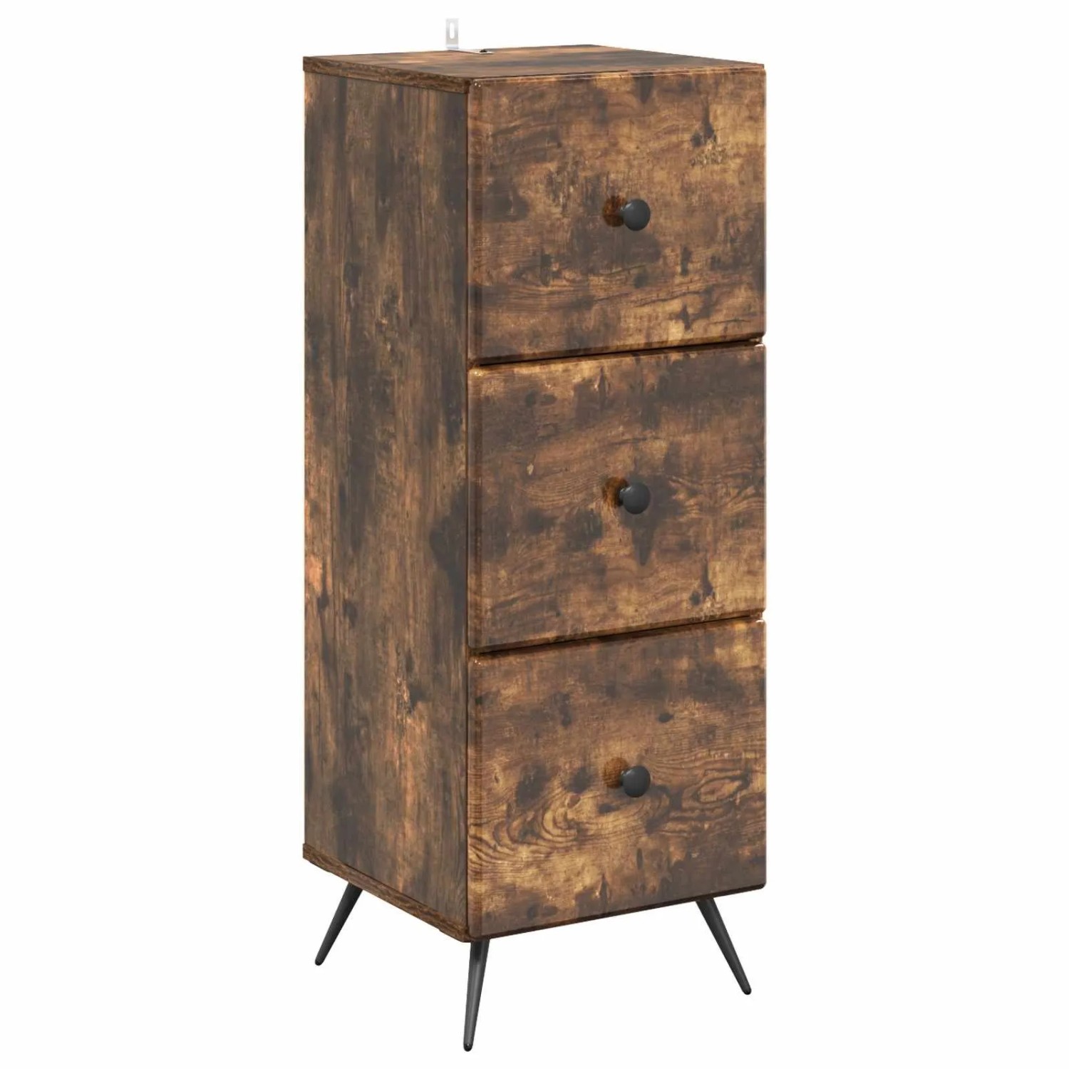 vidaXL Schubladenschrank Geräucherte Eiche 33 x 34,5 x 90 cm 895540