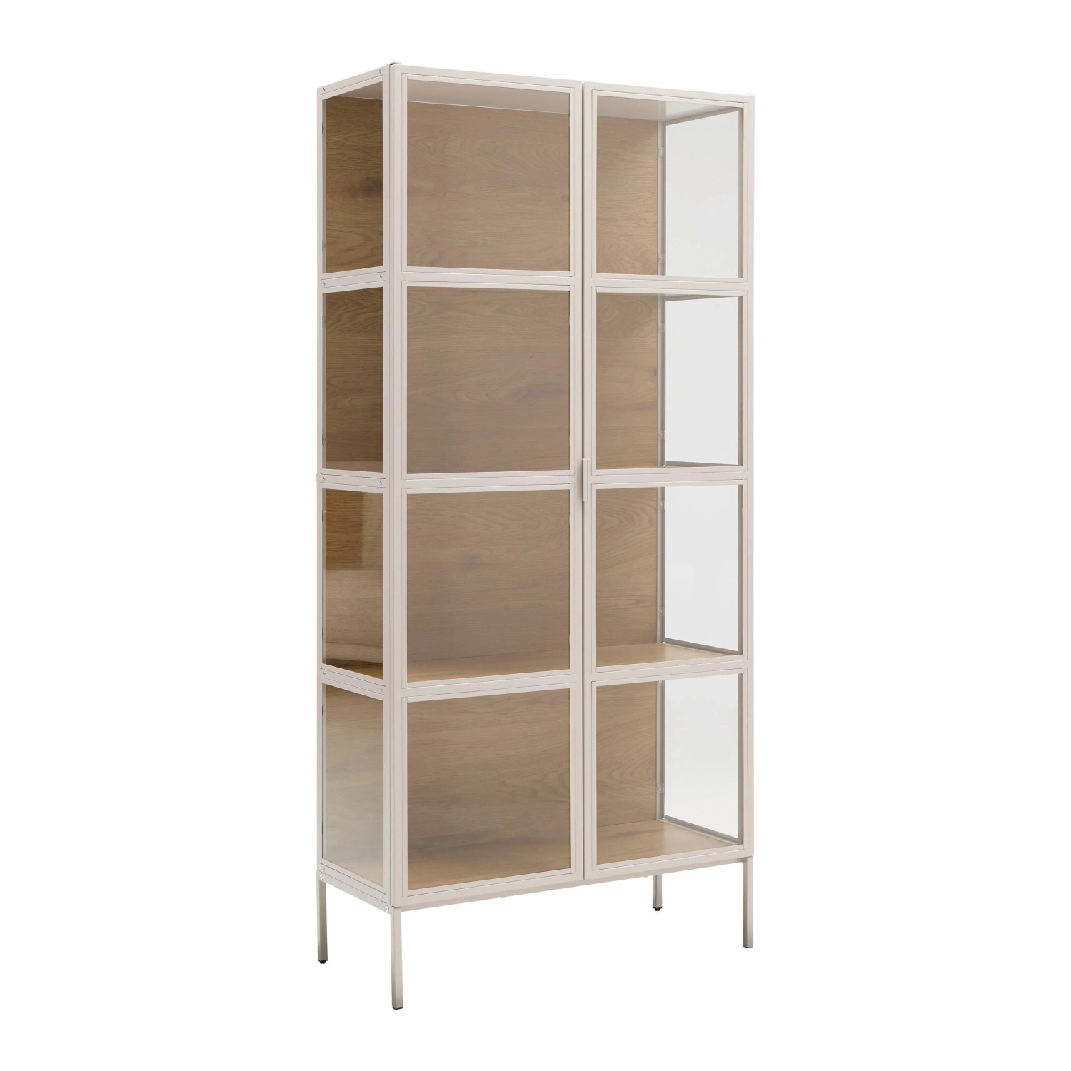 Mömax Vitrine Amy Eichefarben/Beige