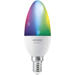 Ledvance Smart+ WiFi LED-Lampe Kerzenform E14, 5W, Farbwechsel, 3er-Pack. Smarte Beleuchtung für Ihr Zuhause.