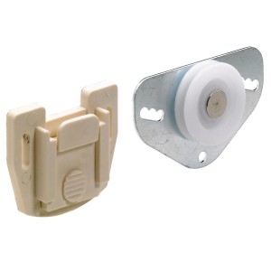 Hettich SlideLine 12 Montagesatz für Schiebetür bis 25kg, Stahl/Kunststoff