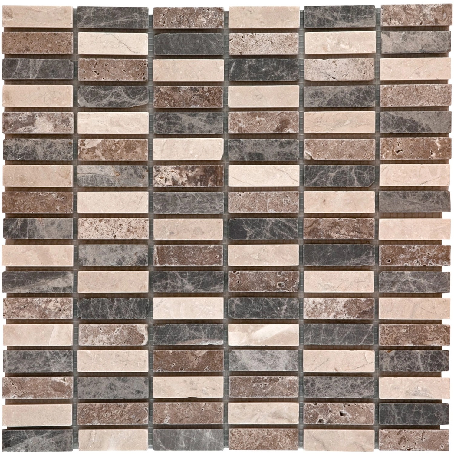 Mosaikmatte Naturstein Atlas Multicolor 30 cm x 30 cm günstig online kaufen