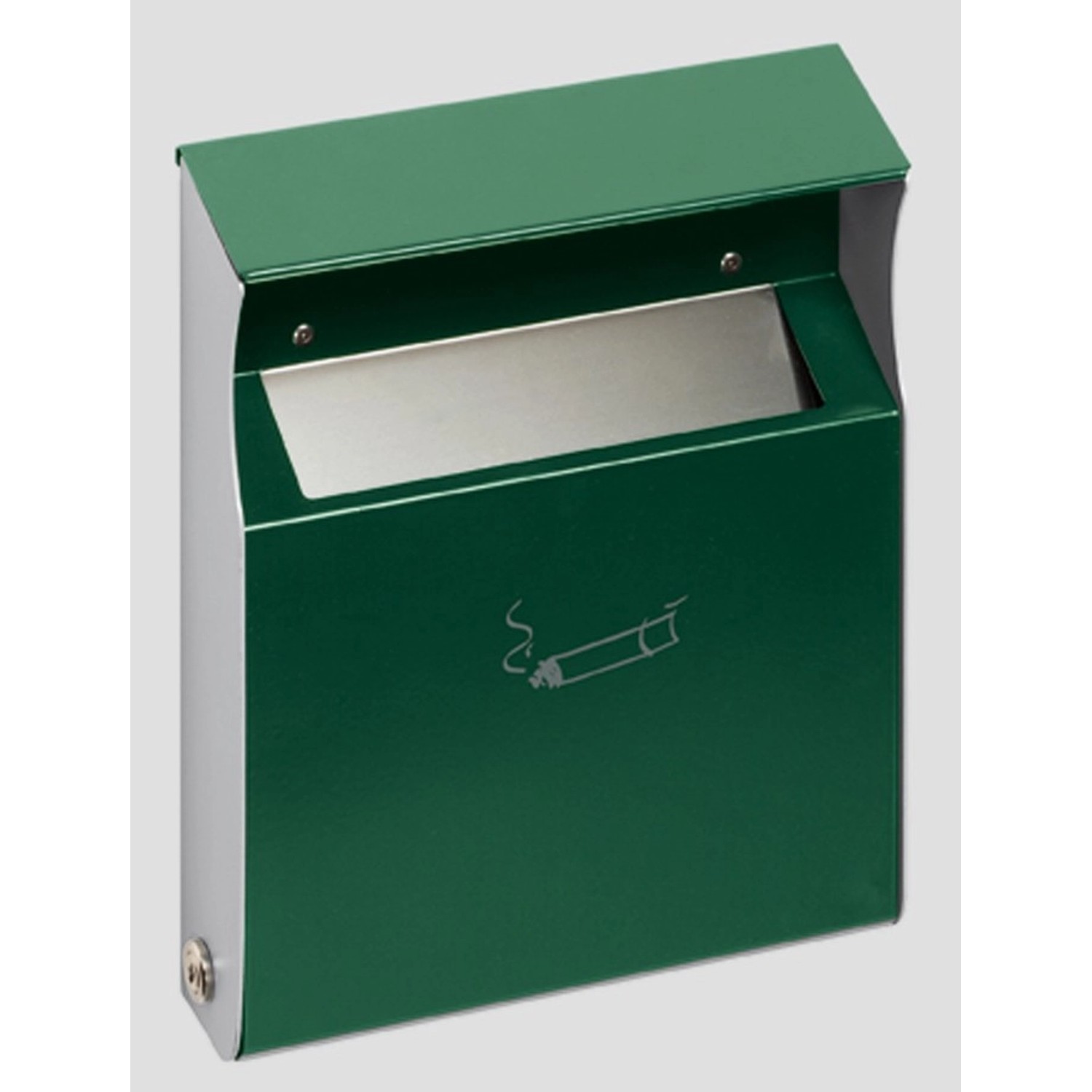 PROREGAL Eckiger Wandascher Mit Einwurfblende  2 Liter HxBxT 30 x 23 x 6 cm günstig online kaufen