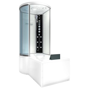AcquaVapore Duschtempel: Kombination aus Badewanne und Dusche 100x170 cm.